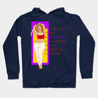 Warrior Quotes Warrior Women Hoodie